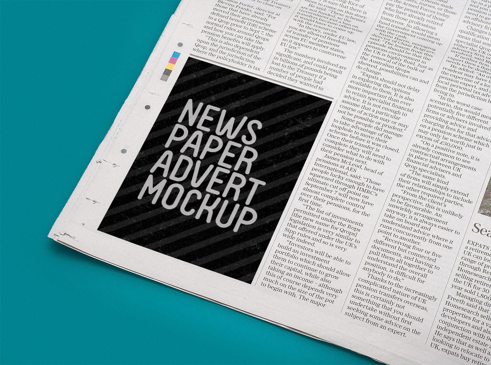 Newspaper Mockup Ads