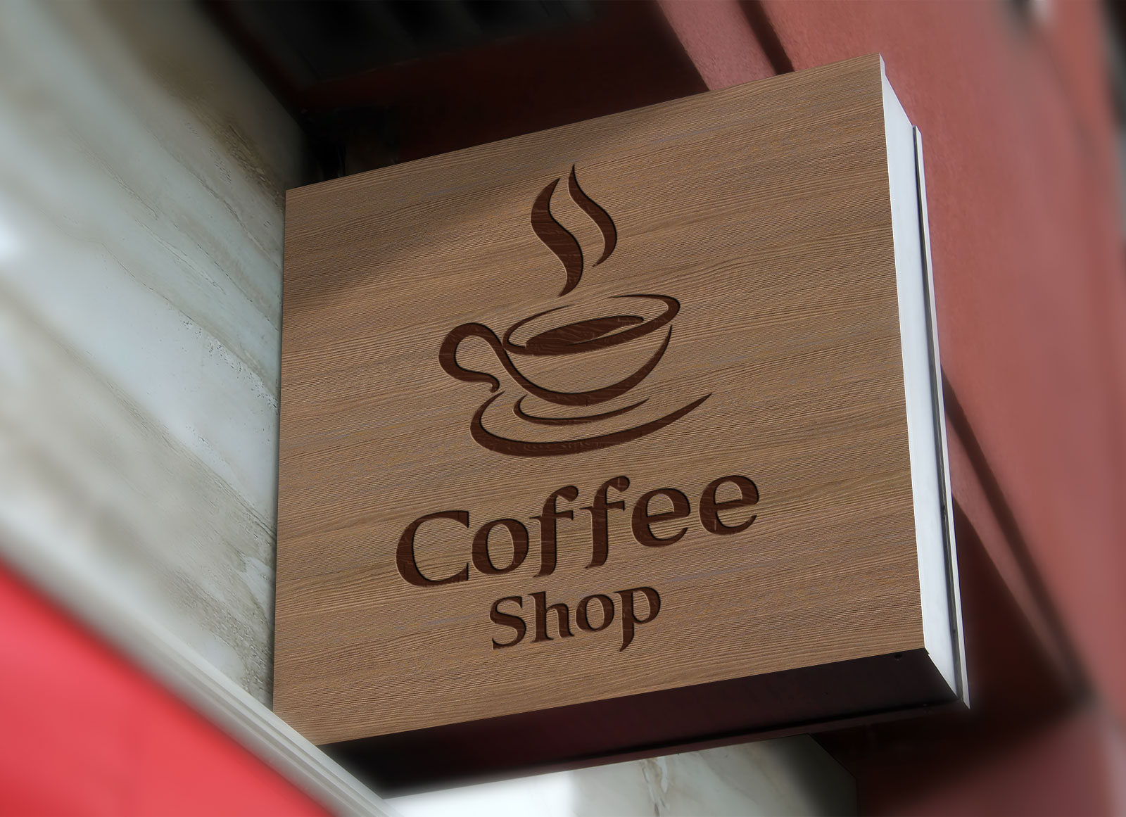 Free-Wall-Mounted-Coffee-Shop-Sign-Board-Mockup-PSD