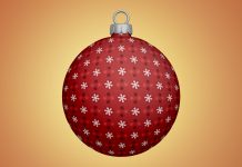 Free-Christmas-Tree-Bauble--Ball-Ornaments-Mockup-PSD