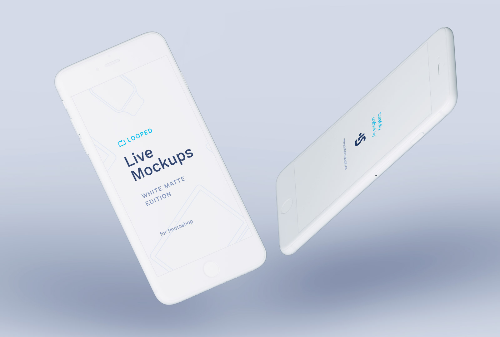 Free Clay iPhone White Mockup PSD