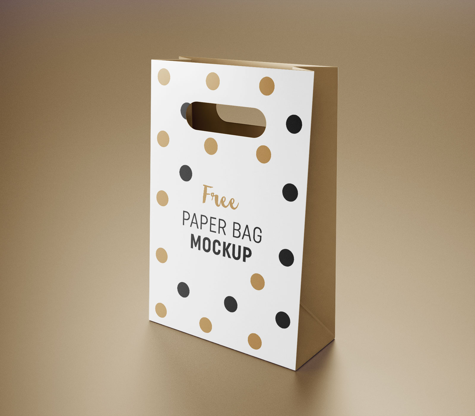 Free Paper Packaging Gift Shopping Bag Mockup PSD