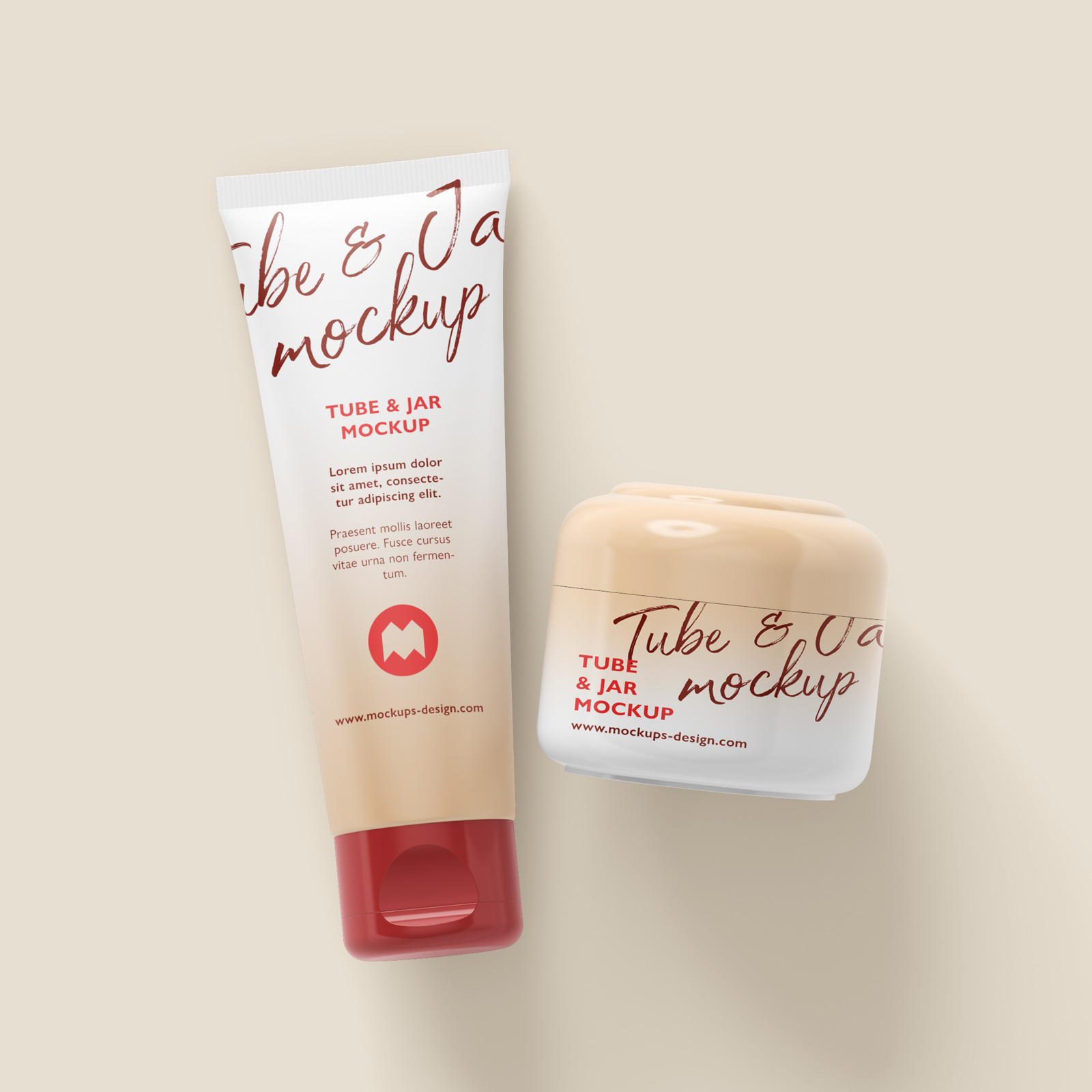 Free-Cosmetic-Cream-Tube-&-Jar-Container-Mockup-PSD-Files