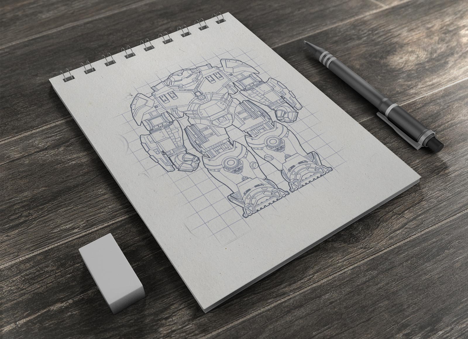 Download Free Illustrations Drawing Sketchbook Mockup Psd Good Mockups PSD Mockup Templates