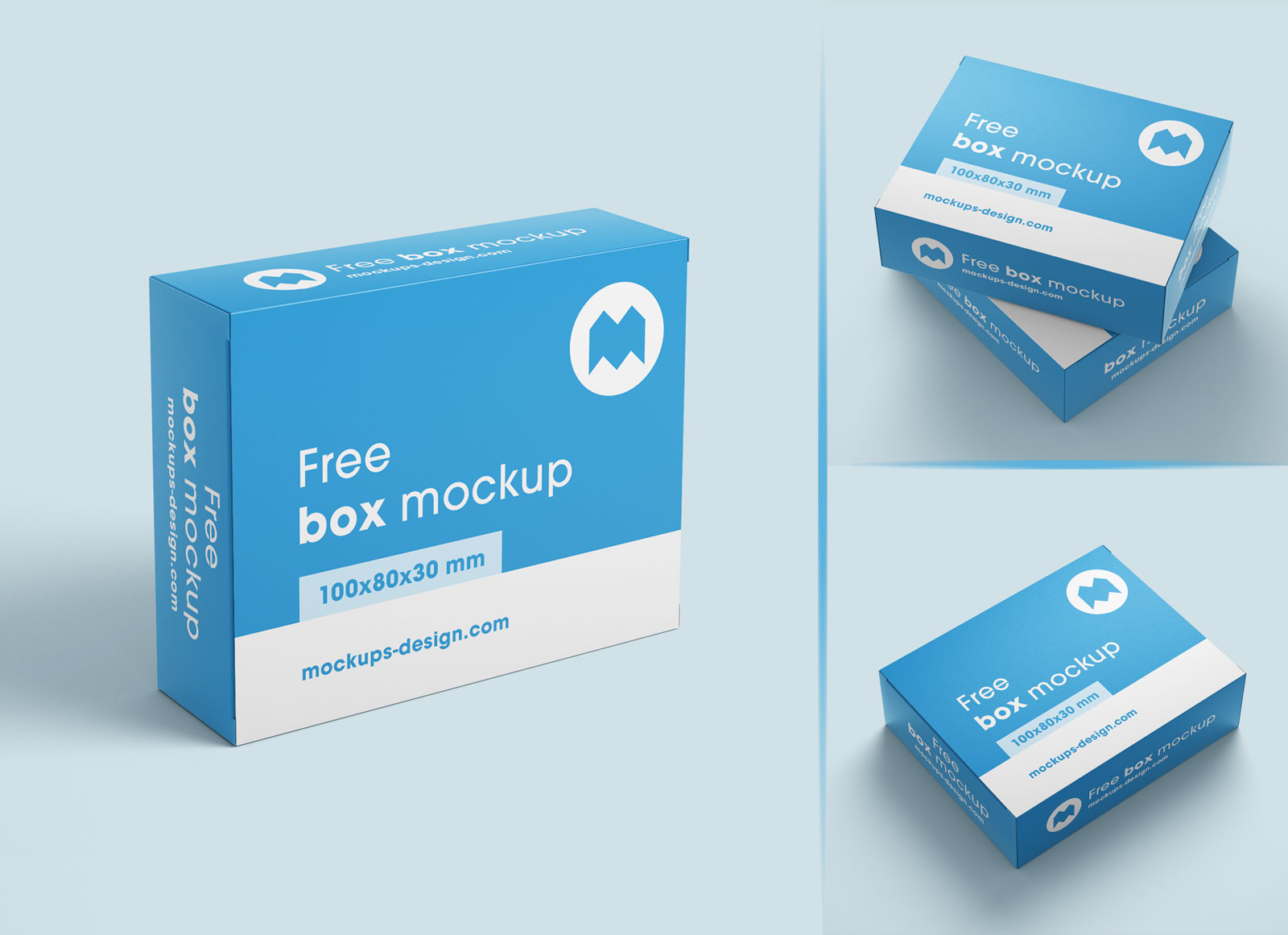 Free Box Packaging Mockup PSD Set - Good Mockups