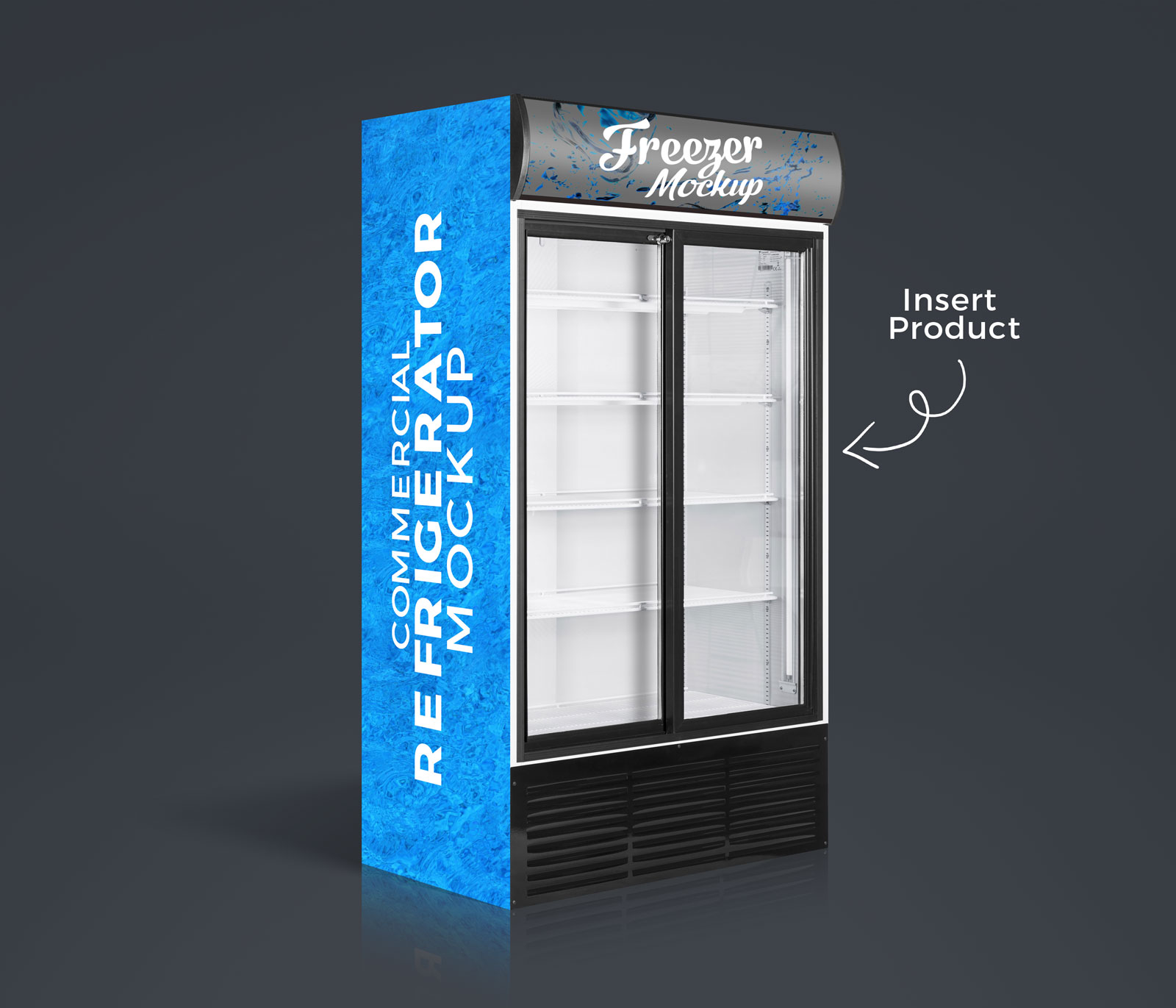 Free-Commercial-Refrigerator,-Cooler-Freezer-Mockup-PSD-2