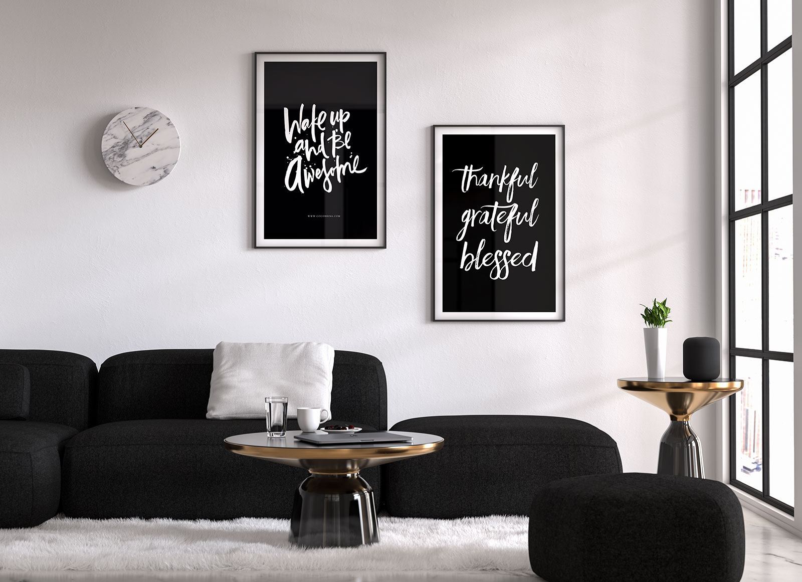 Download Free Wall Poster / Photo Frame Mockup PSD - Good Mockups PSD Mockup Templates