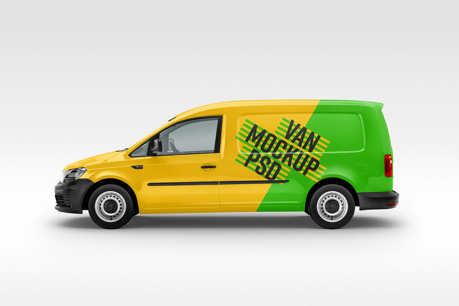 Download Free Panel Caddy Van Vehicle Branding Mockup PSD - Good ... PSD Mockup Templates