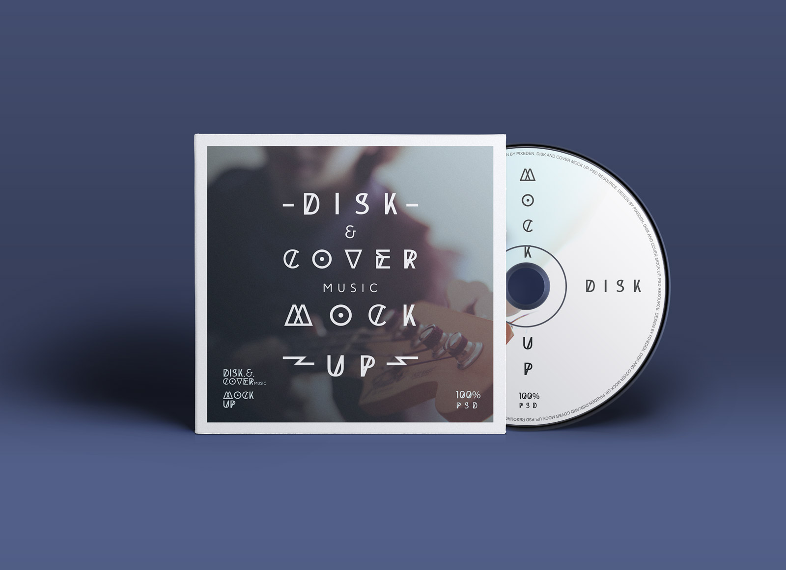 Free Cd Disk Album Cover Title Mockup Psd Good Mockups