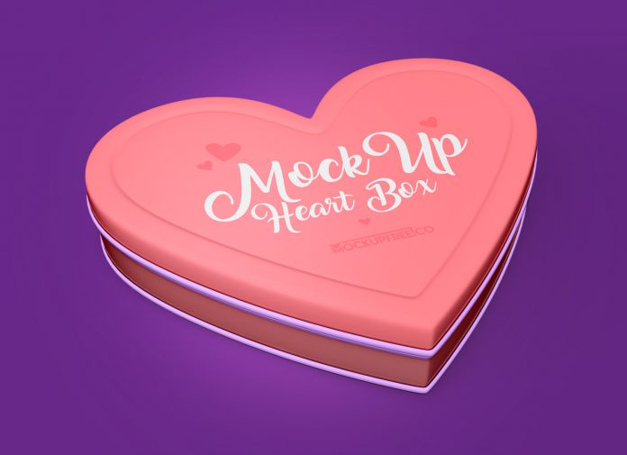 Download Free Heart Shaped Tin Box Packaging Mockup PSD - Good Mockups