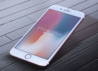 Free-iPhone-7-Plus-Red-Photo-Mockup-PSD