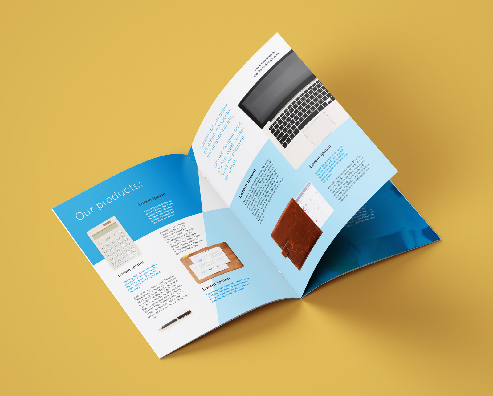 Free A4 Multi-Page Brochure / Company Profile Mockup PSD Set - Good Mockups