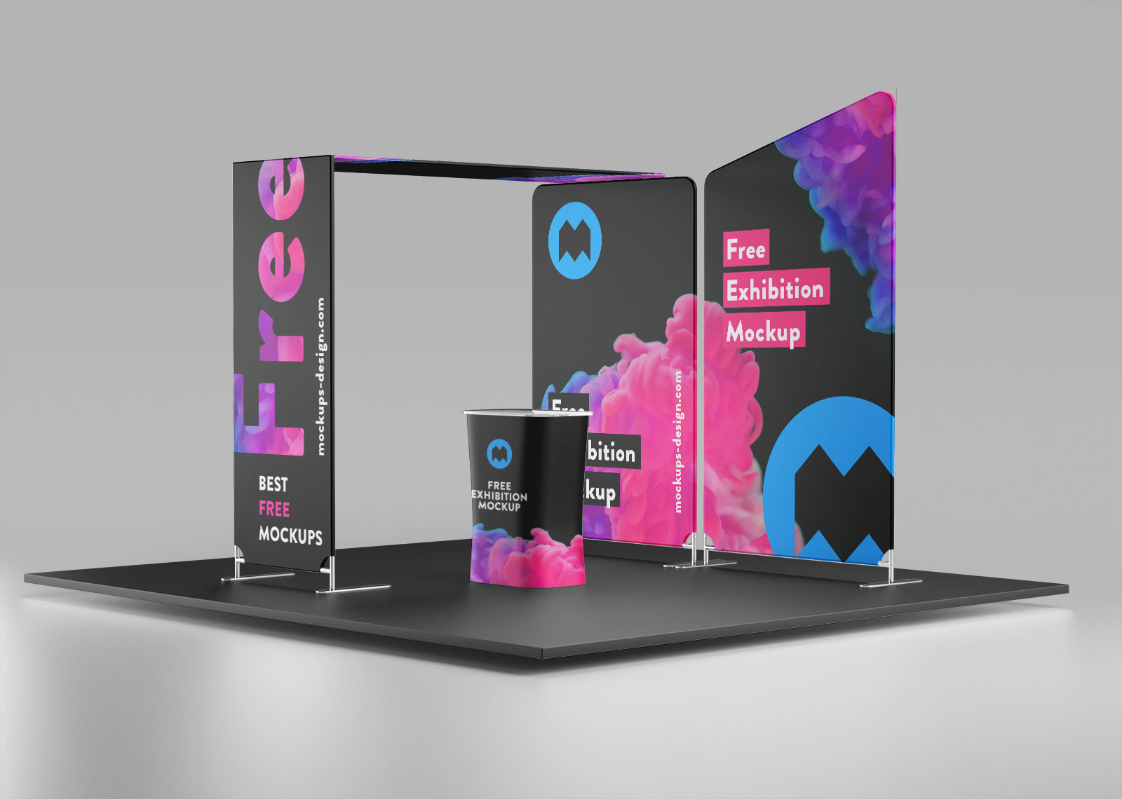 Download Free Trade Show Exhibition Display Booth Stand Mockup PSD ...