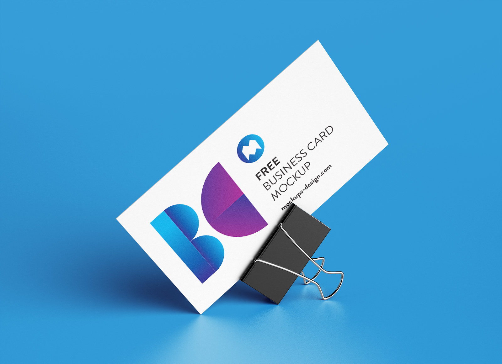Download Free Binder Clip Premium Business Card Mockup PSD Set - Good Mockups