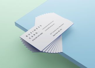 Free-Colored-Edge-Business-Card-Mockup-PSD