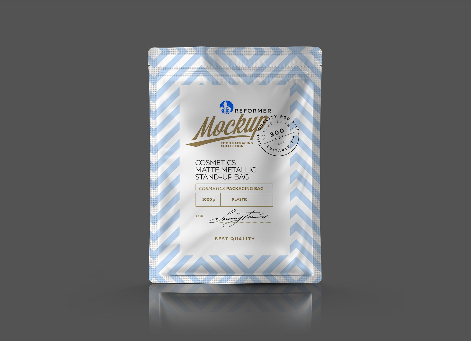 Download Free Plastic Stand-up Pouch Packaging Mockup PSD - Good Mockups