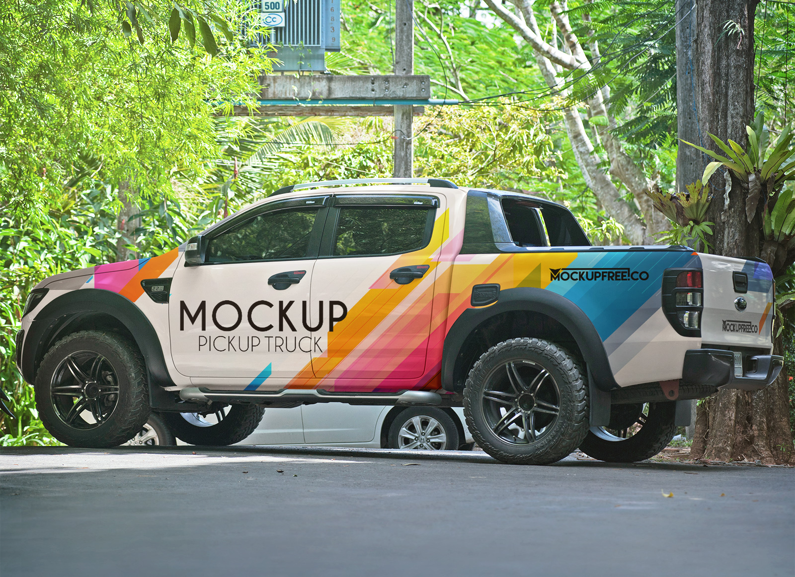 Download Free Vehicle Branding Pickup Truck Mockup Psd Good Mockups PSD Mockup Templates