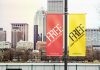 Free-Outdoor-Advertising-Lamp-Post-Banner-Mockup-PSD