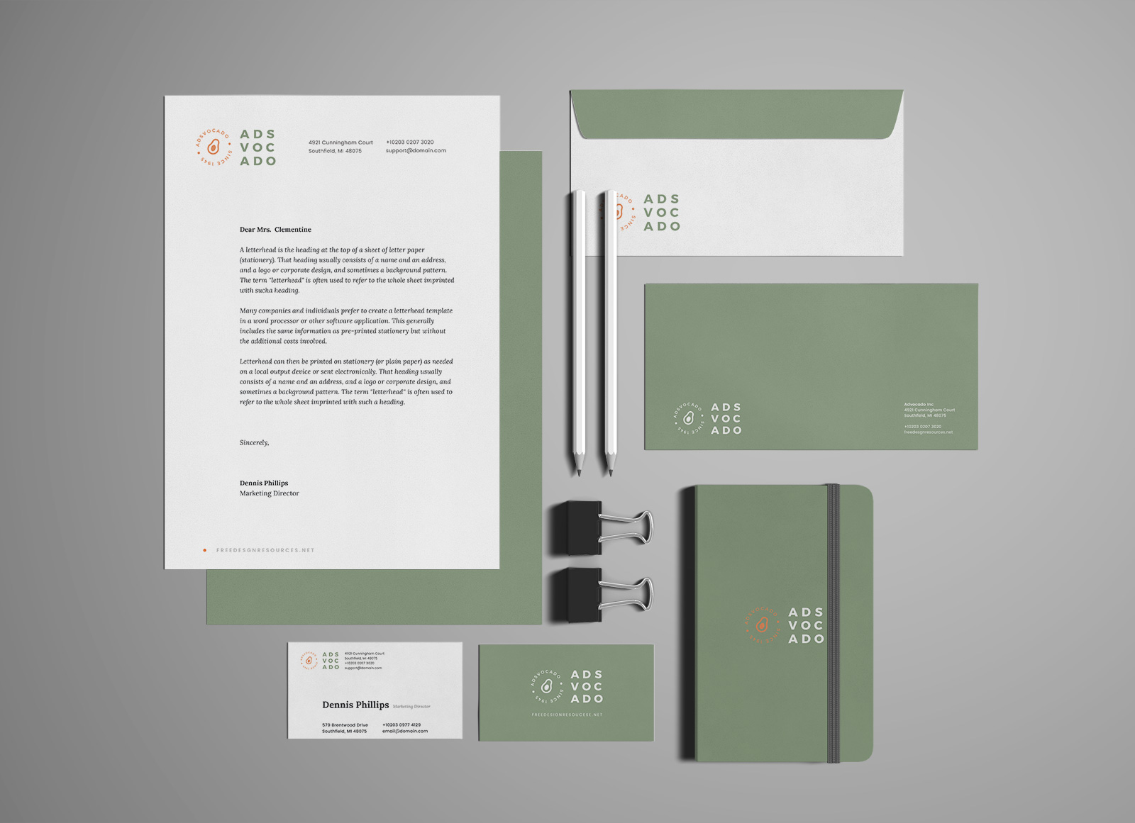 Download Free Premium Corporate Identity Mockup PSD - Good Mockups