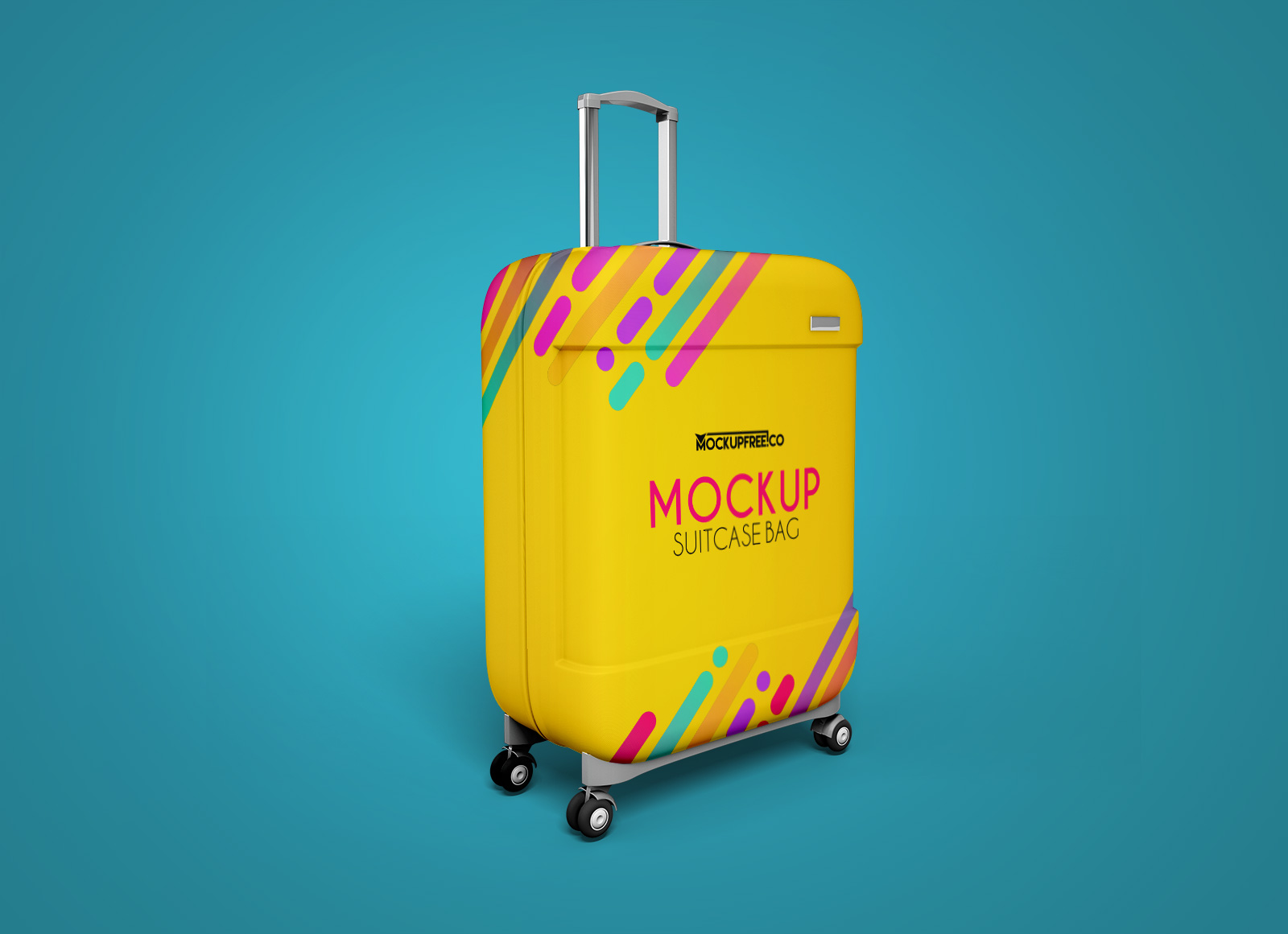 Travel Suitcase Mockup   Mockup Free