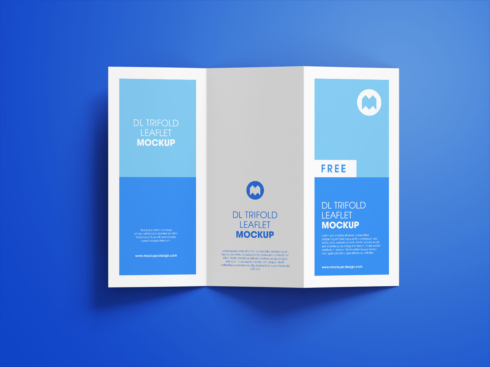 Free 3-Fold Tri-Fold Brochure Mockup PSD Set (1)