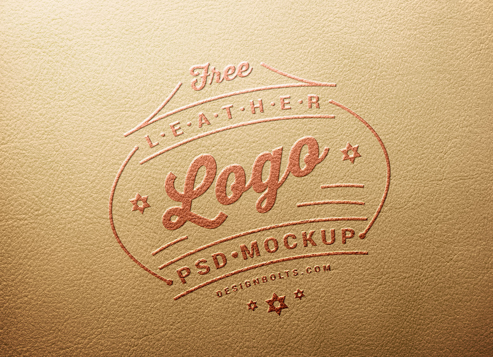 Download Free Leather Stamping Logo Mockup Psd Good Mockups PSD Mockup Templates