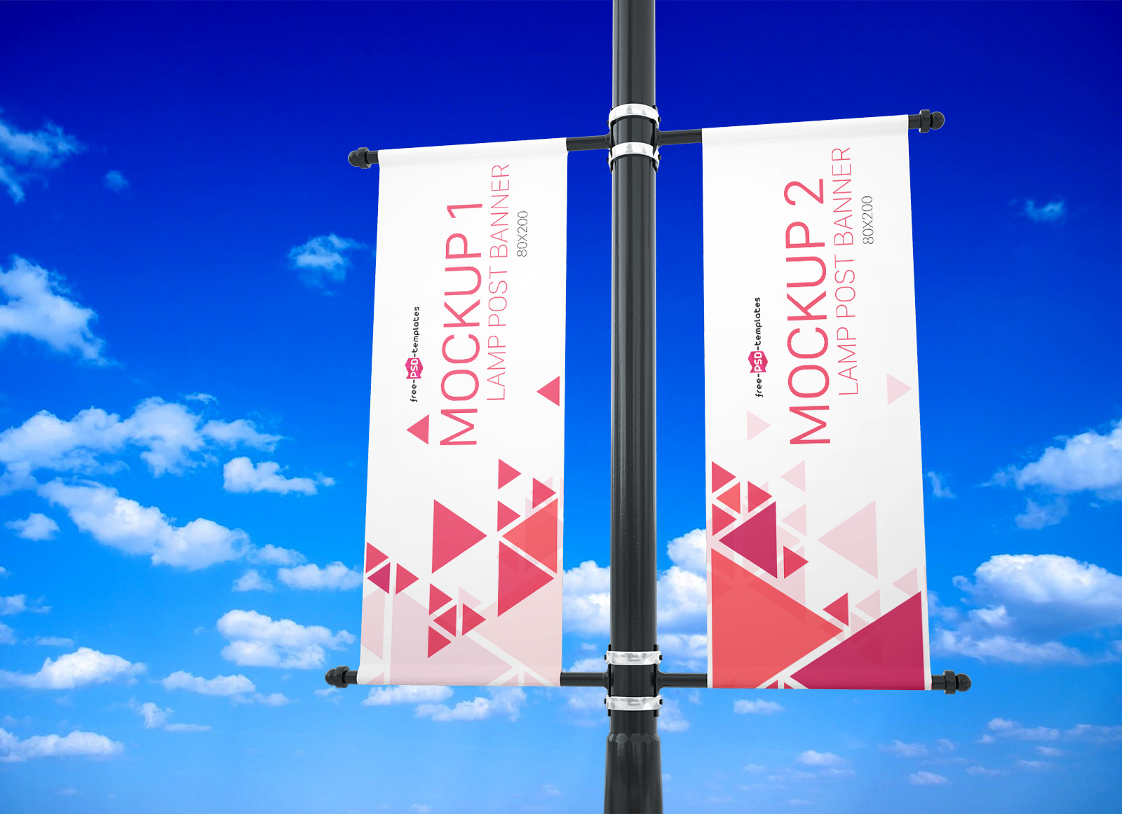 Free-Outdoor-Lamp-Post-Banner-Mockup-PSD