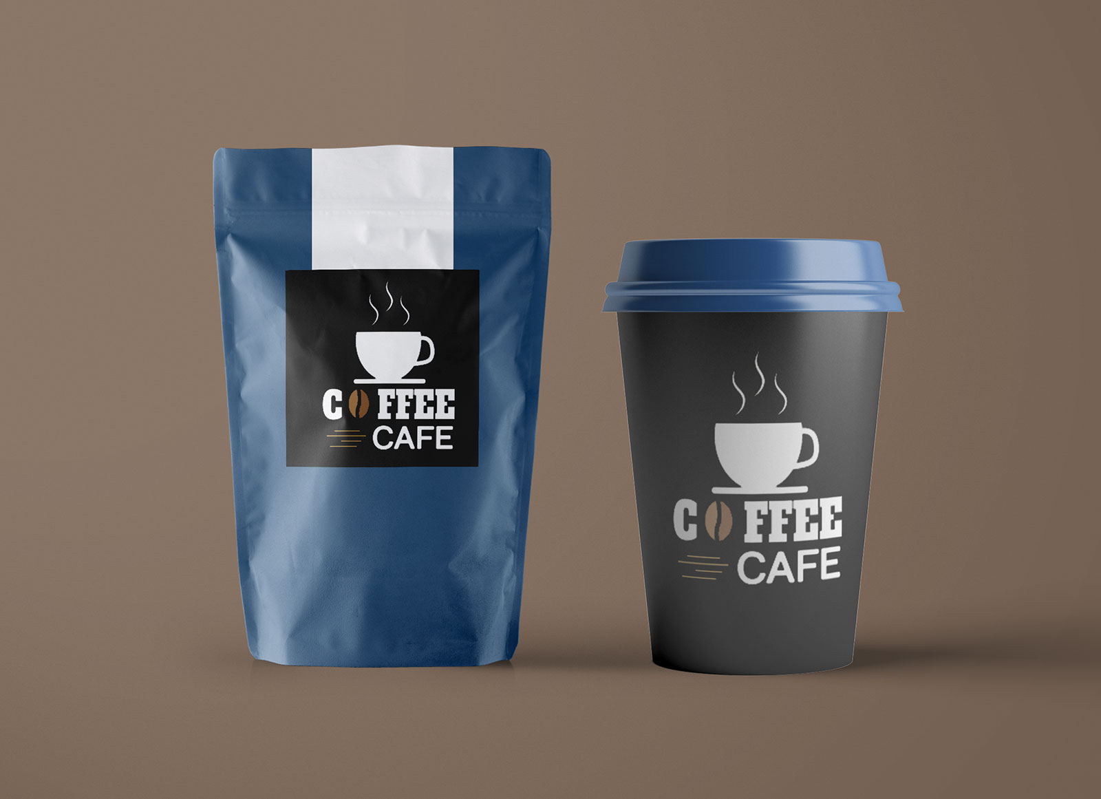 Coffee Cup Bag Mockup