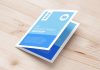 Free A5 Bi-Fold Brochure Leaflet Mockup PSD Set (7)