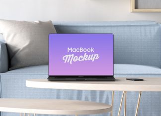 Free-Bezel-Less-MacBook-Pro-2019-in-Table-Mockup-PSD