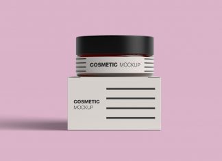 Free-Cosmetic-Bottle-&-Box-Packaging-Mockup-PSD-File