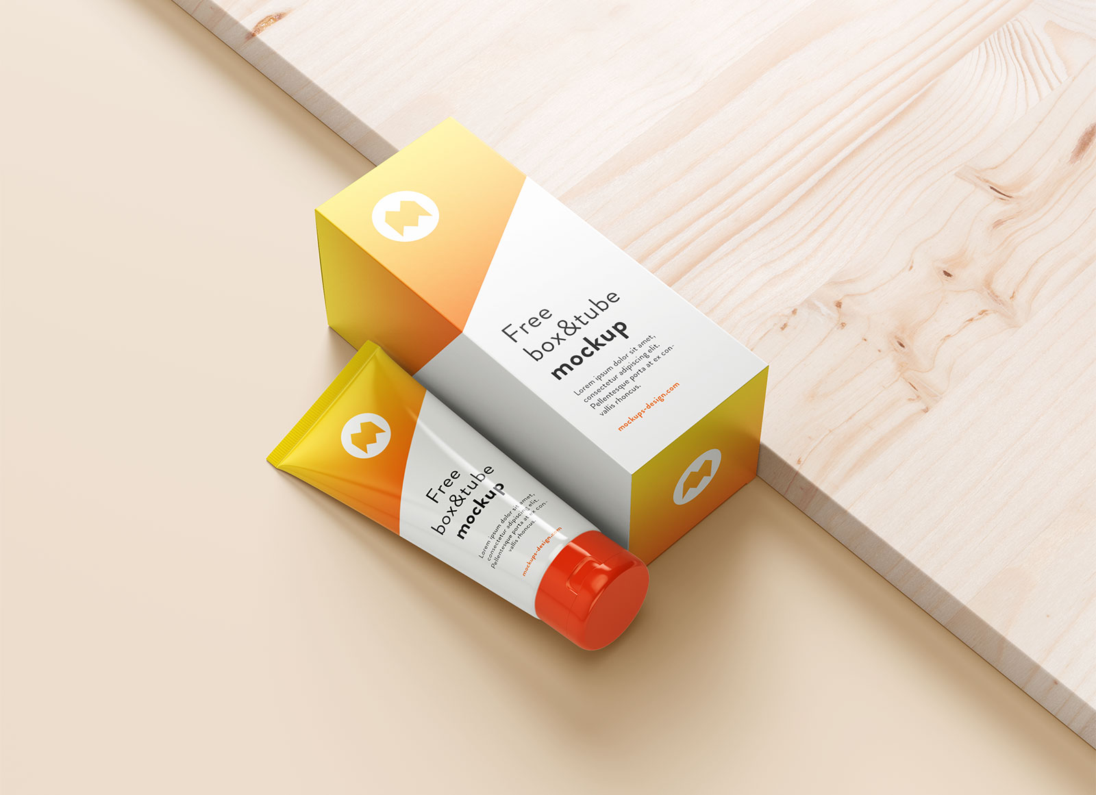 Download Free Free Cosmetic Cream Tube With Box Packaging Mockup Psd Set Good Mockups PSD Mockups.
