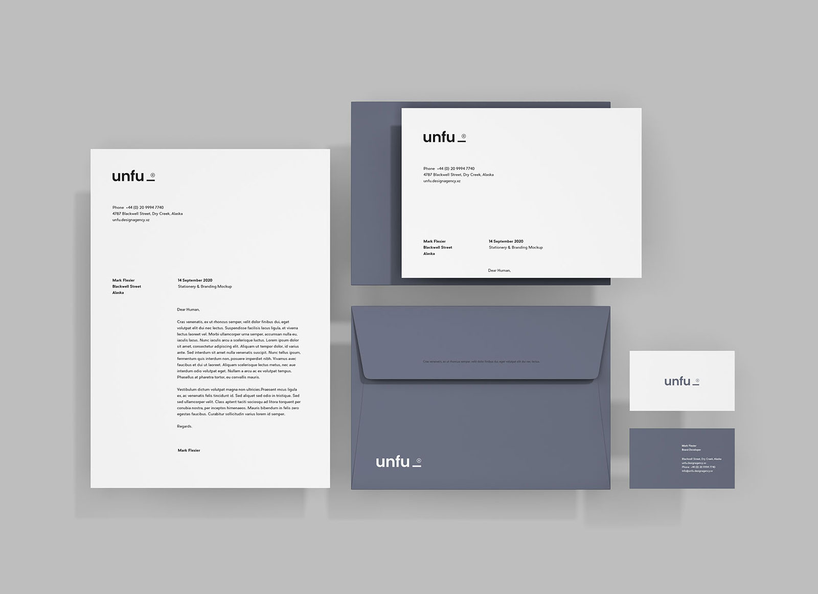 Free Simple Branding Stationery Mockup Psd Good Mockups