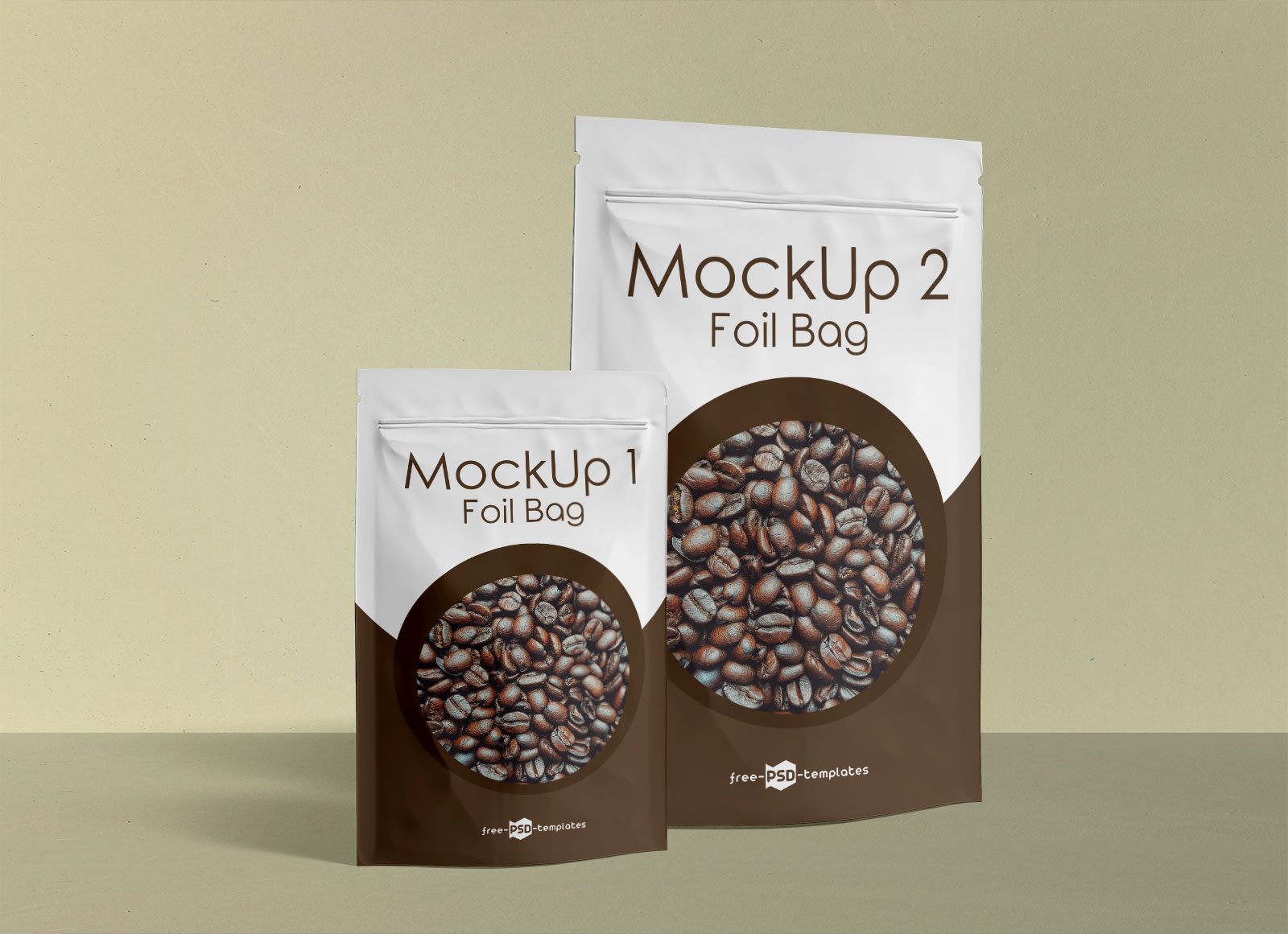 Download Free Stand Up Foil Pouch For Food Packaging Mockup Psd Set Good Mockups PSD Mockup Templates