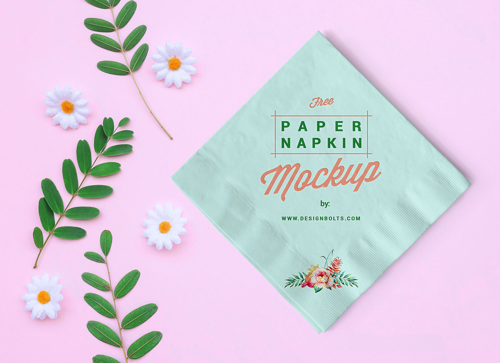 Download Free Table Paper Napkin Mockup PSD - Good Mockups