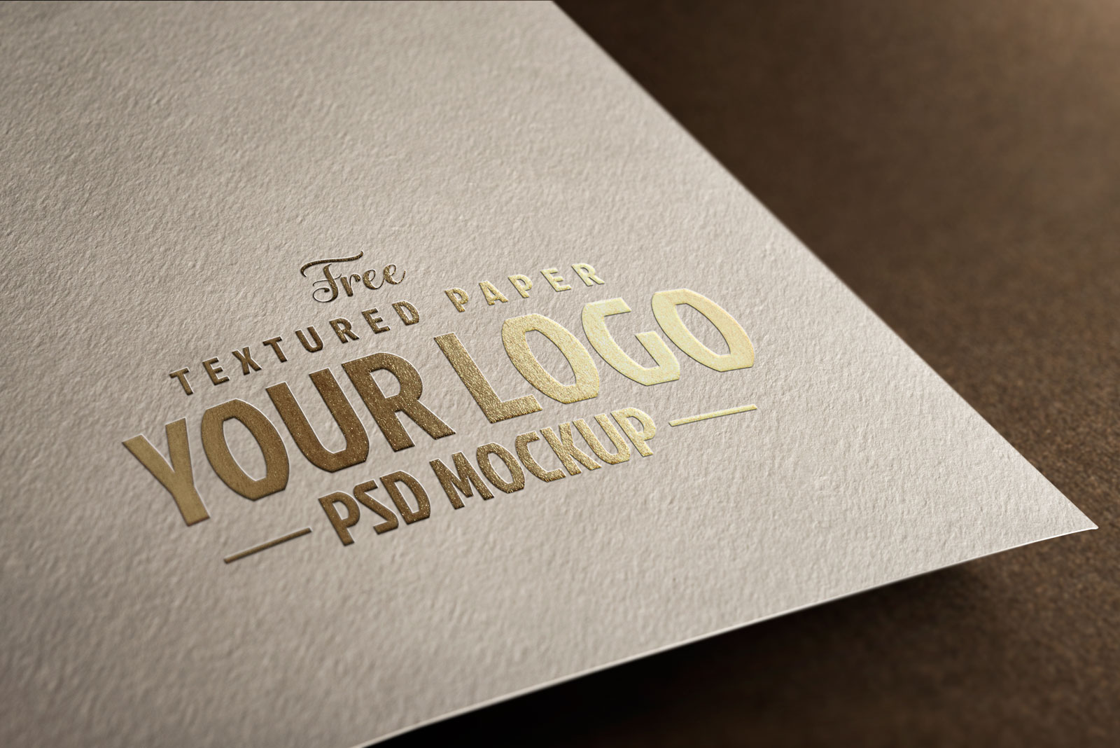 Download Free 3 Textured Paper Logo Mockup PSD Set - Good Mockups