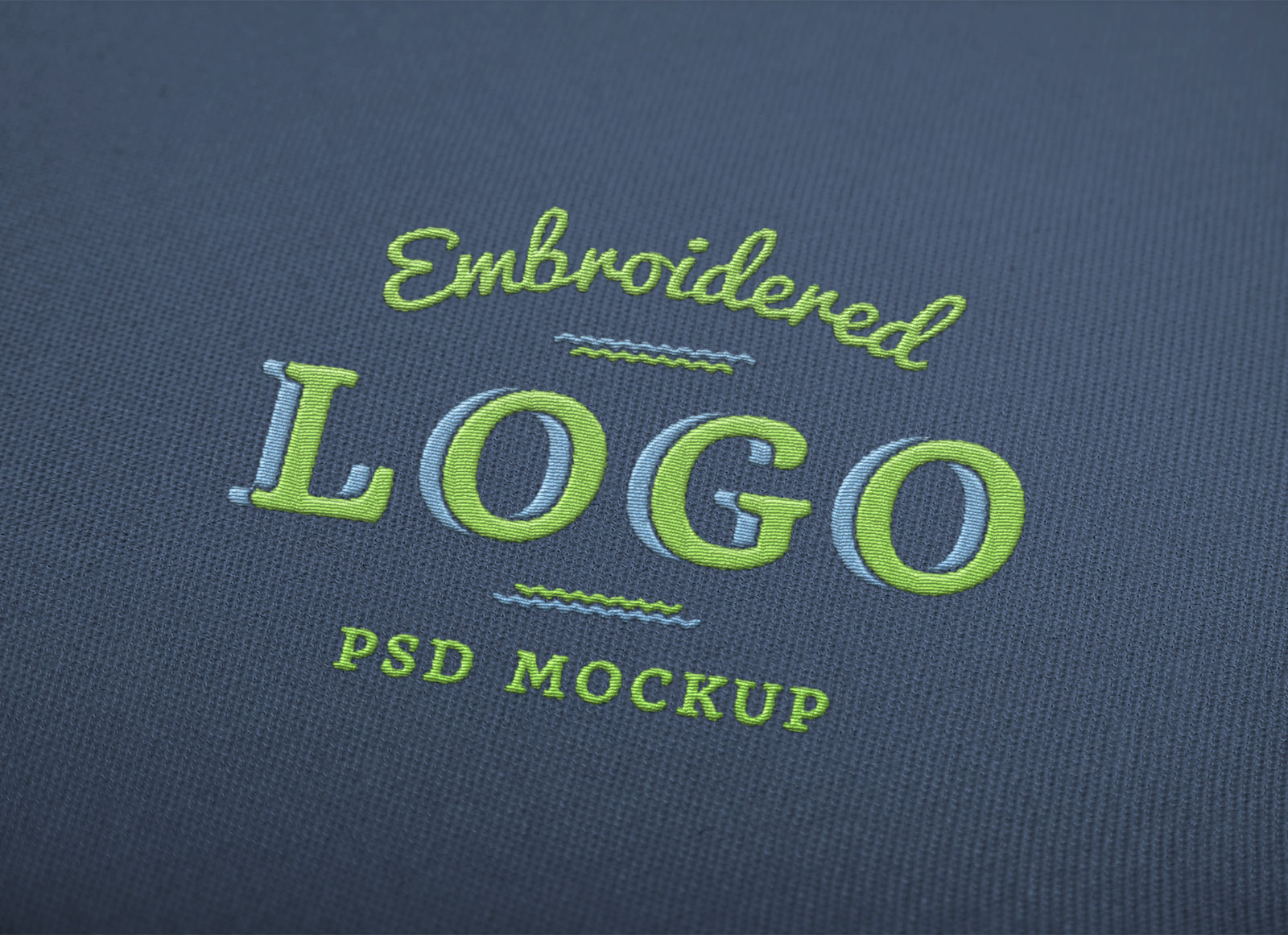 Free Fabric Embroidered Logo Mockup PSD - Good Mockups