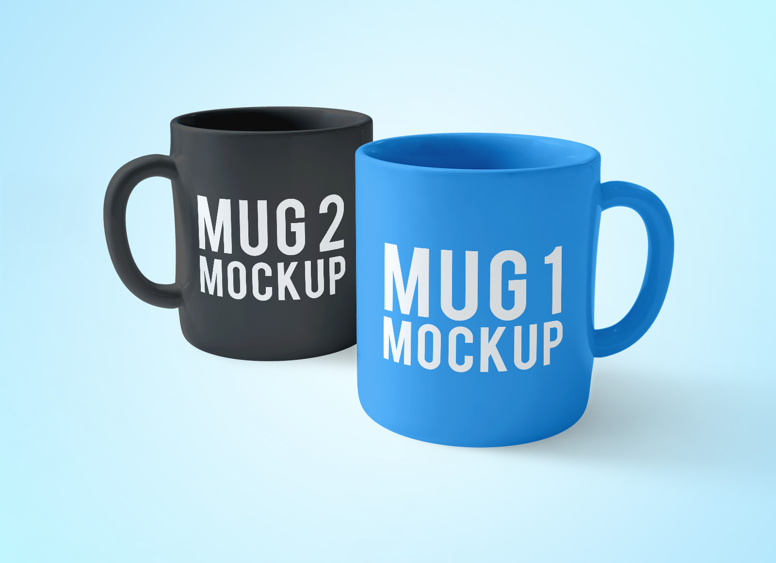 Free Coffee Mug Set Mockup PSD Template | Mockup Den