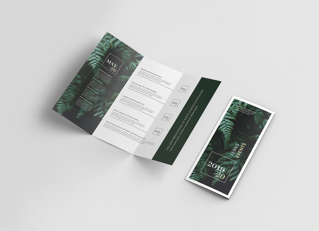 Download Free US Letter Tri-Fold Brochure Mockup PSD - Good Mockups PSD Mockup Templates