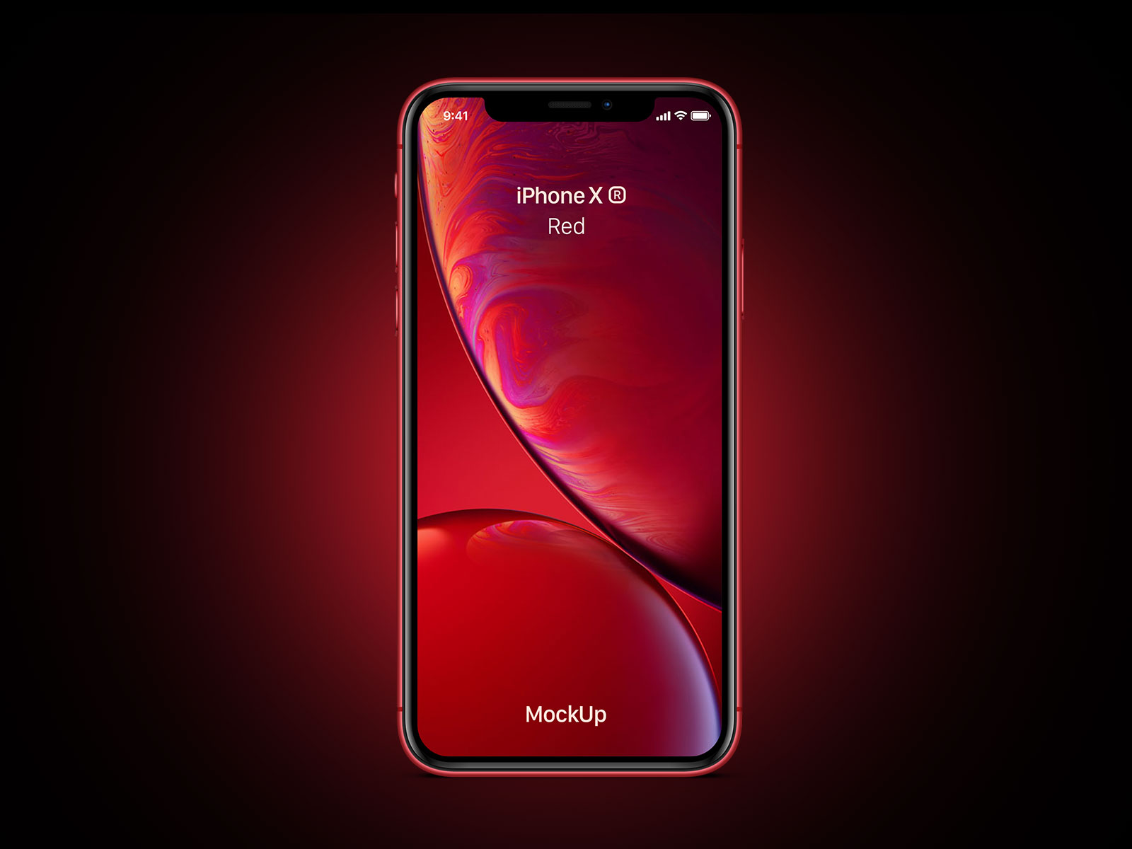 Free-iPhone-Xr-Red-Mockup-PSD