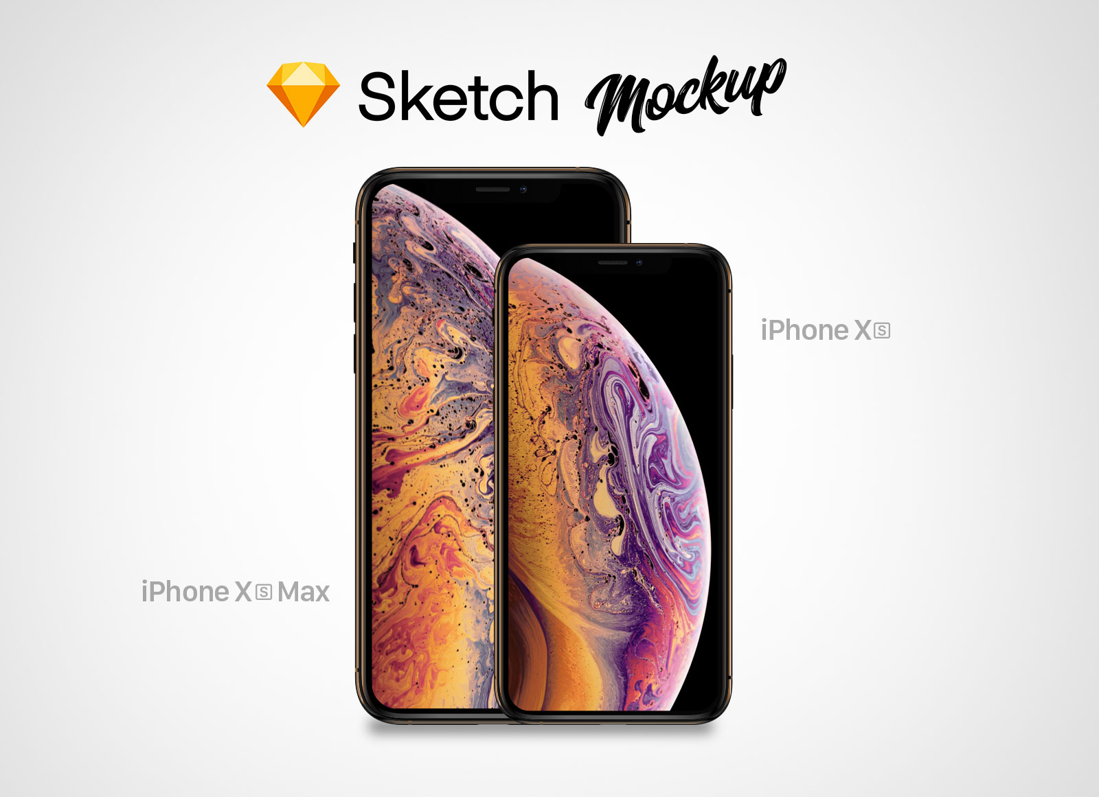 Free-iPhone-Xs-&-iPhone-Xs-Max-Sketch-Mockup-3