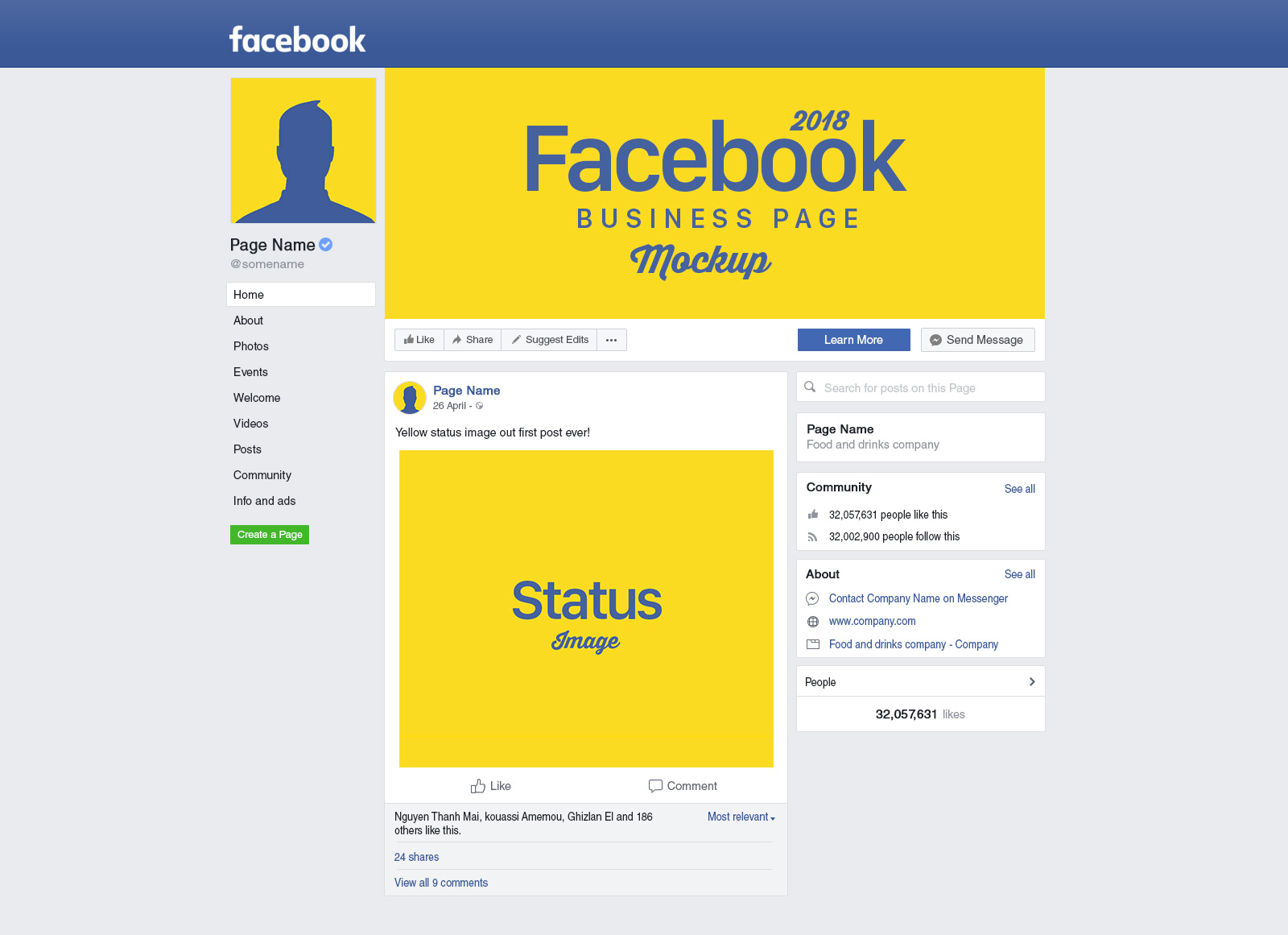 Download New Facebook Business Page Social Media Mockup Psd Good Mockups