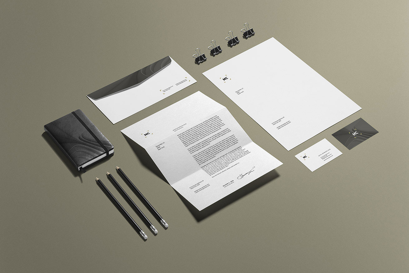 Download Free Corporate Business Stationery Mockup PSD Set - Good ...