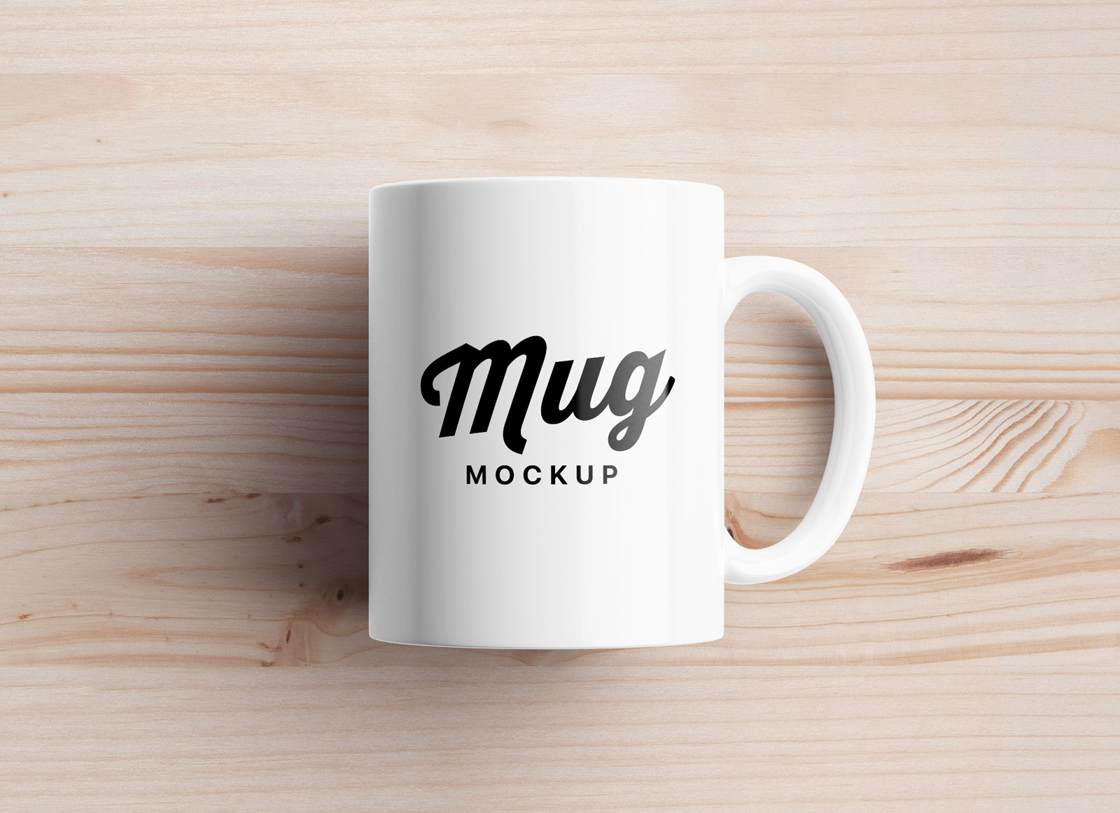 Free Mug Mockup PSD Set with 4 Different Angles - Good Mockups