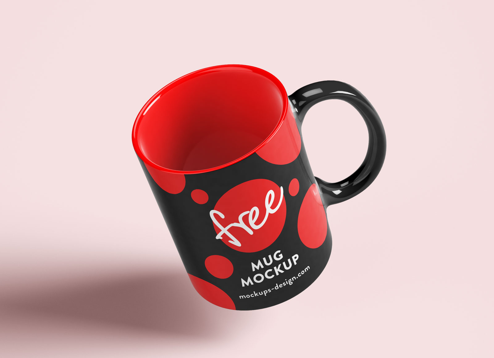 Free Mug Mockup PSD Set with 4 Different Angles - Good Mockups