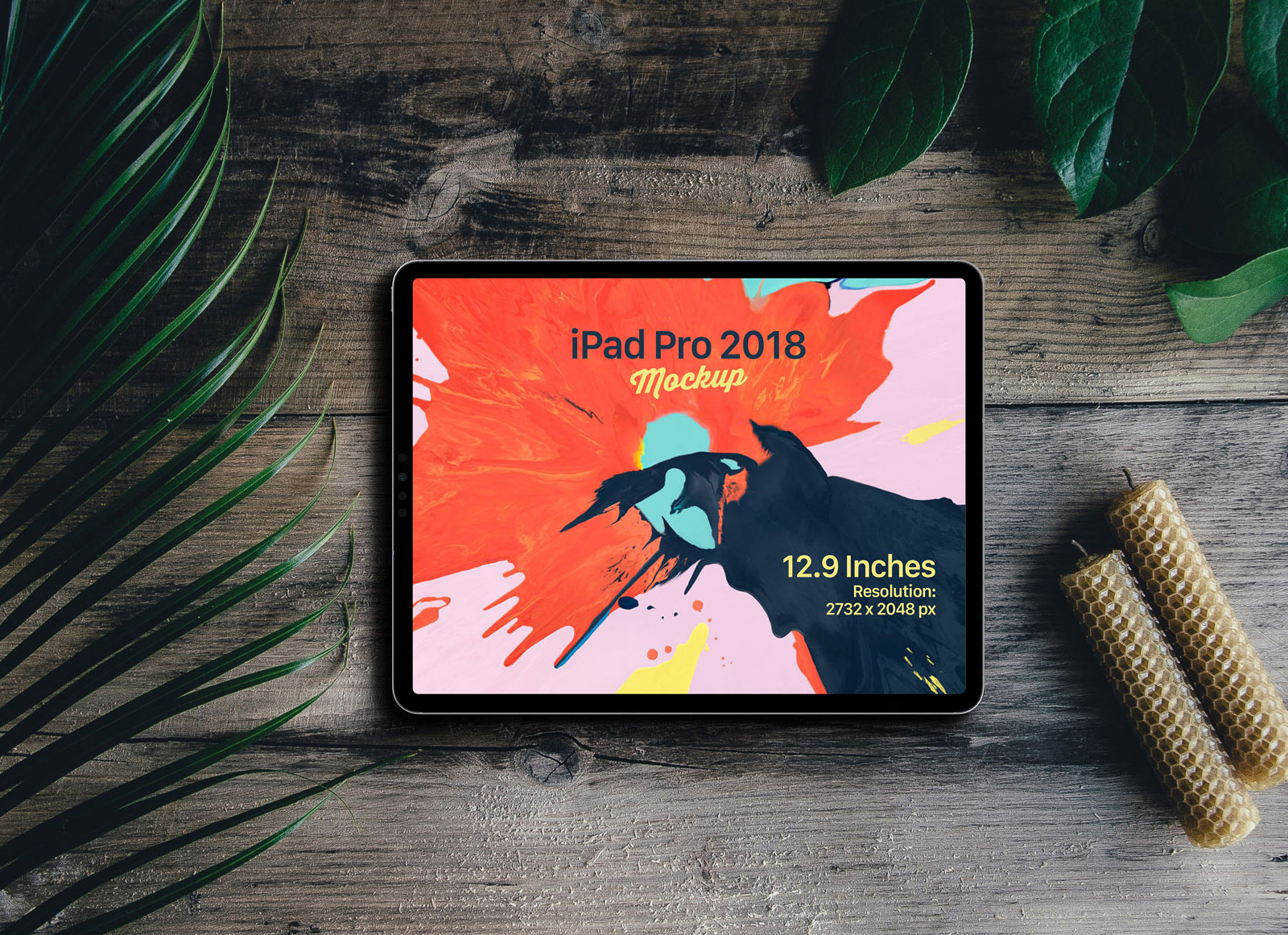 Download Free New Full Screen iPad Pro 2018 Mockup PSD - Good Mockups