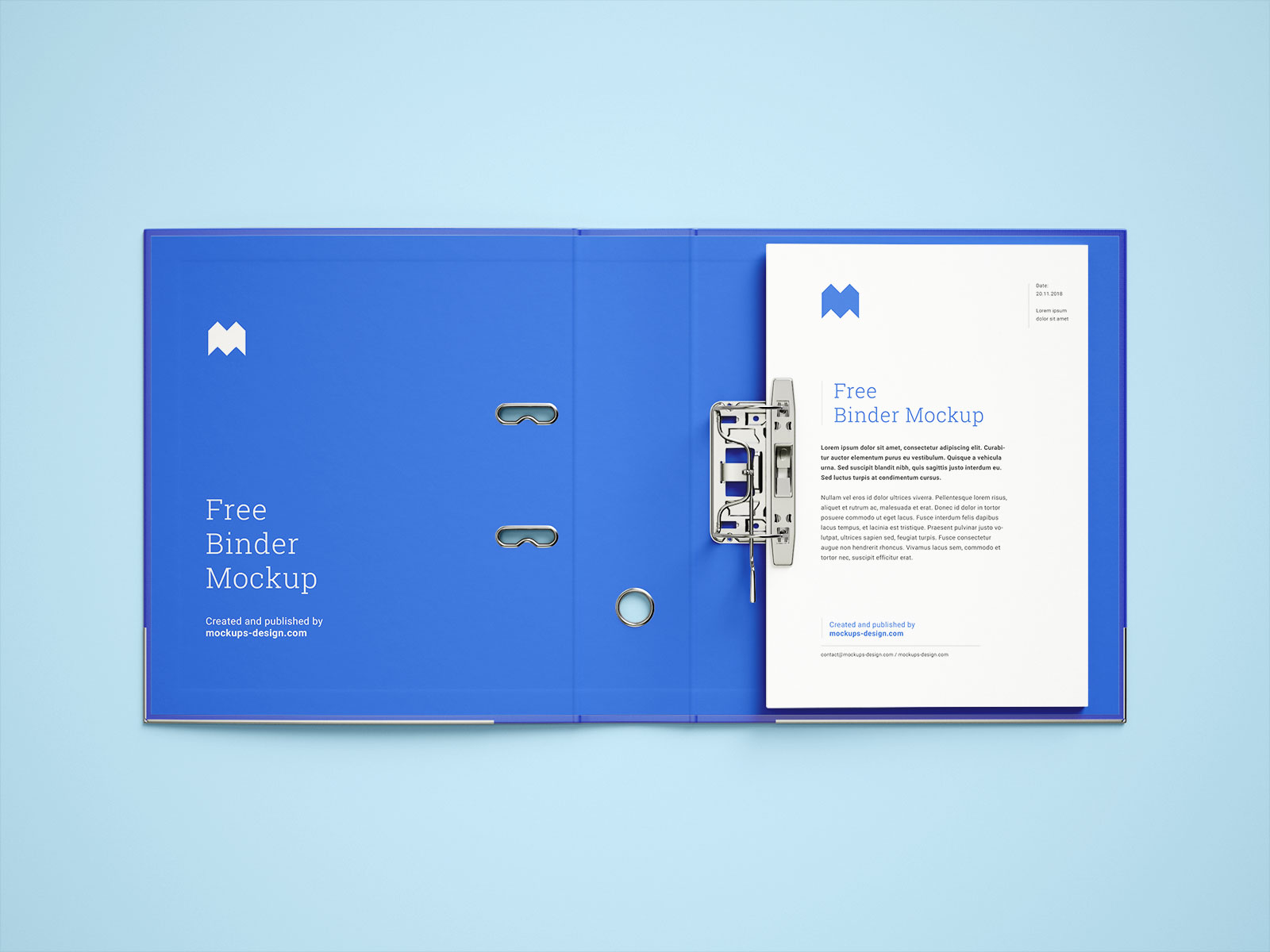 Download Free 2 Ring Binder / File Folder With Letterhead Mockup PSD Set - Good Mockups