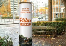 Free-Column_Outdoor-Advertising-Pillar-Mockup-PSD