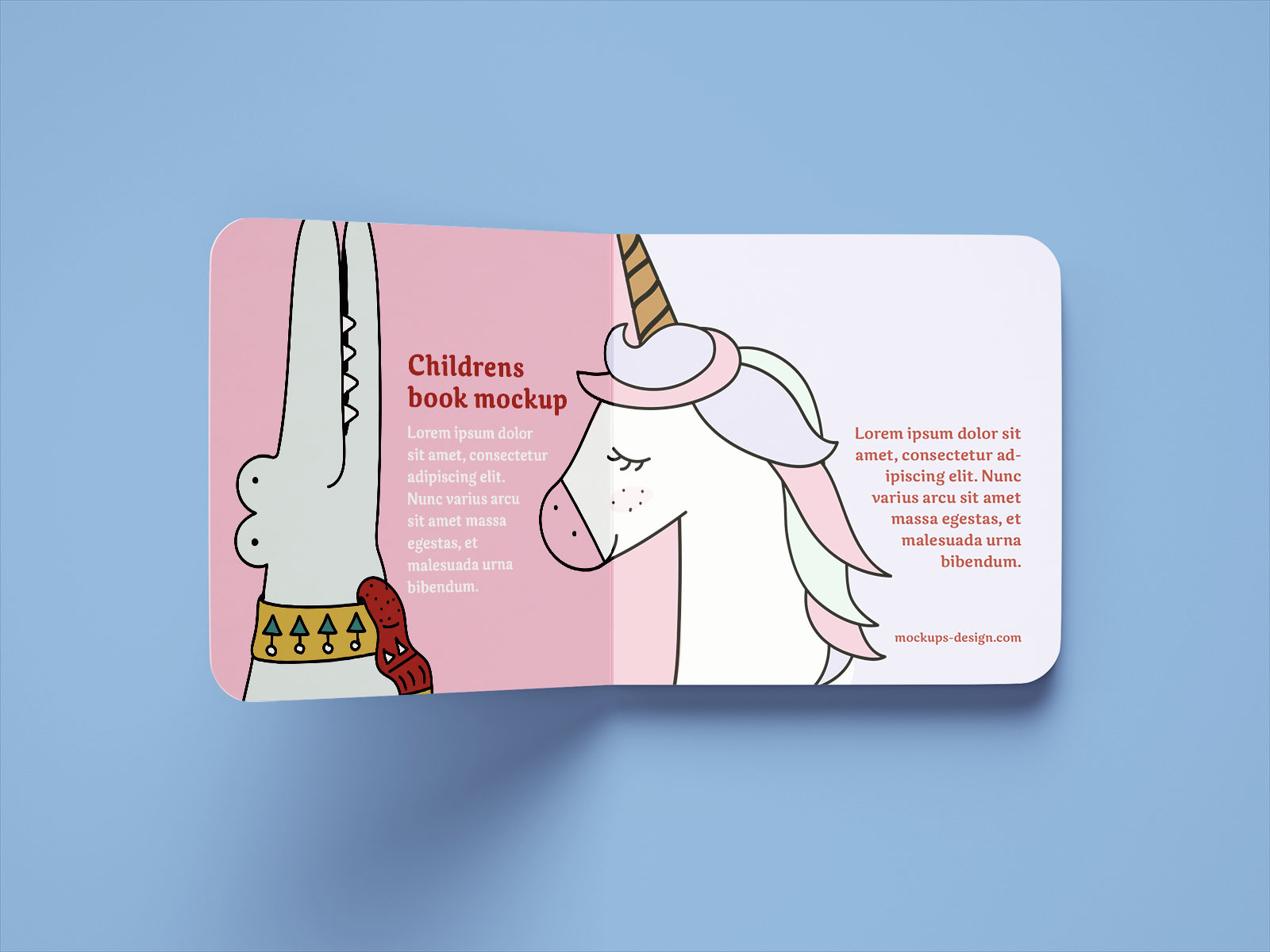  Free Square Children s Book Booklet Mockup PSD Set 