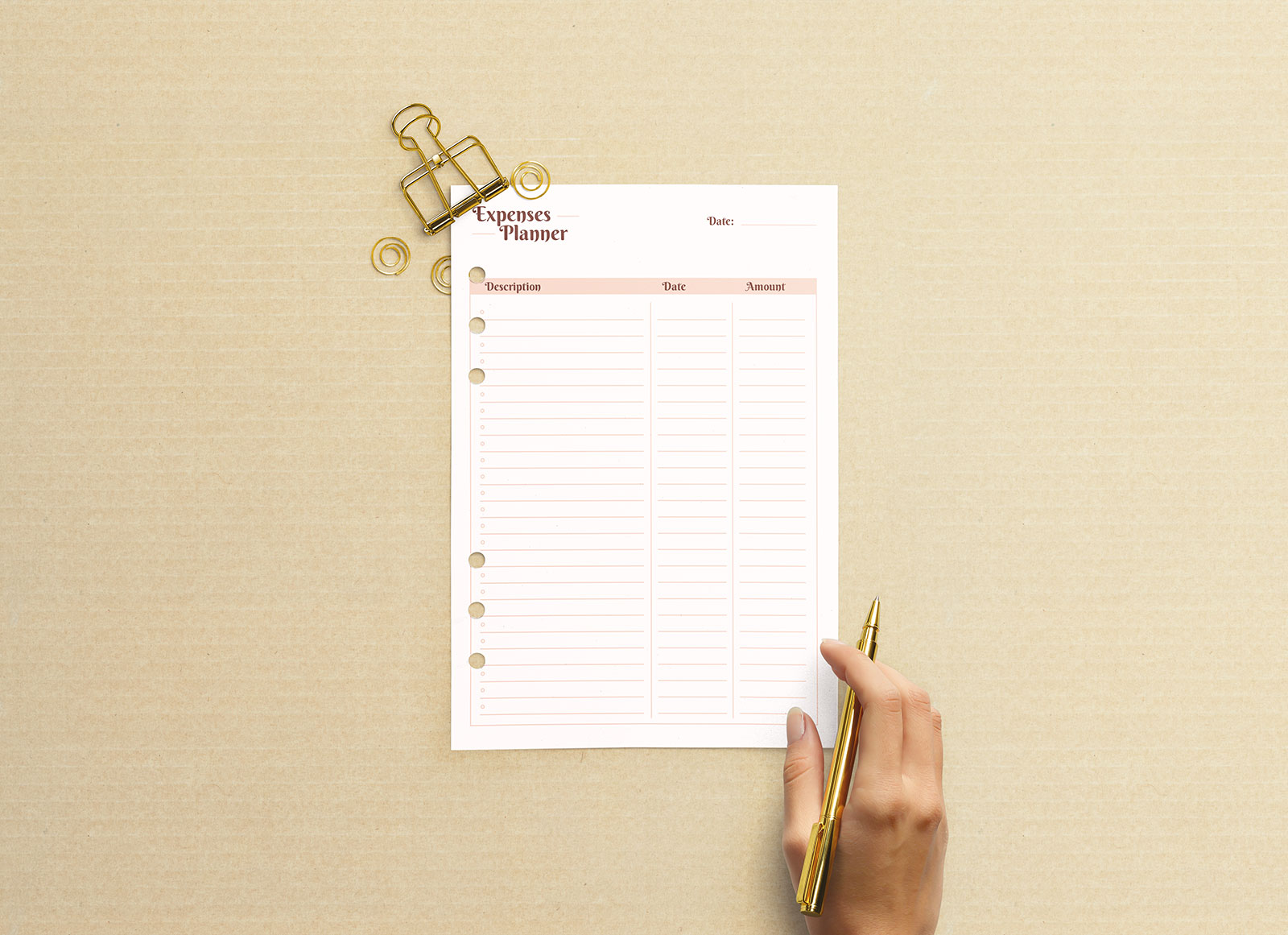 Free A5 Paper Planner Mockup PSD - Good Mockups