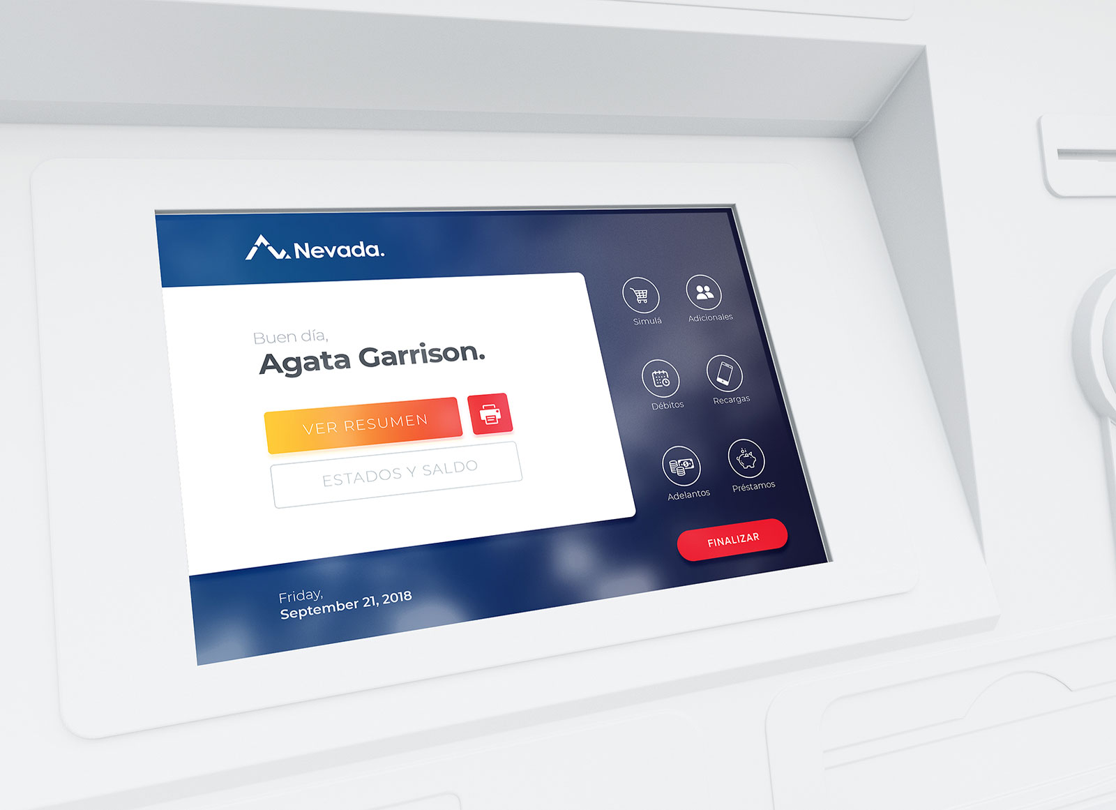 Download Free Atm Screen Mockup Psd For Ui Presentation Good Mockups